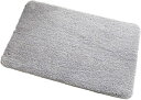 玄関マット 洗える 40x60cm 丸洗い 洗濯 玄関 マット エントランスマット シャギーラグ 玄関雑貨 玄関用品 エントランス 敷物 カーペット じゅうたん バスマット 長方形 ブラウン グレー(3)
