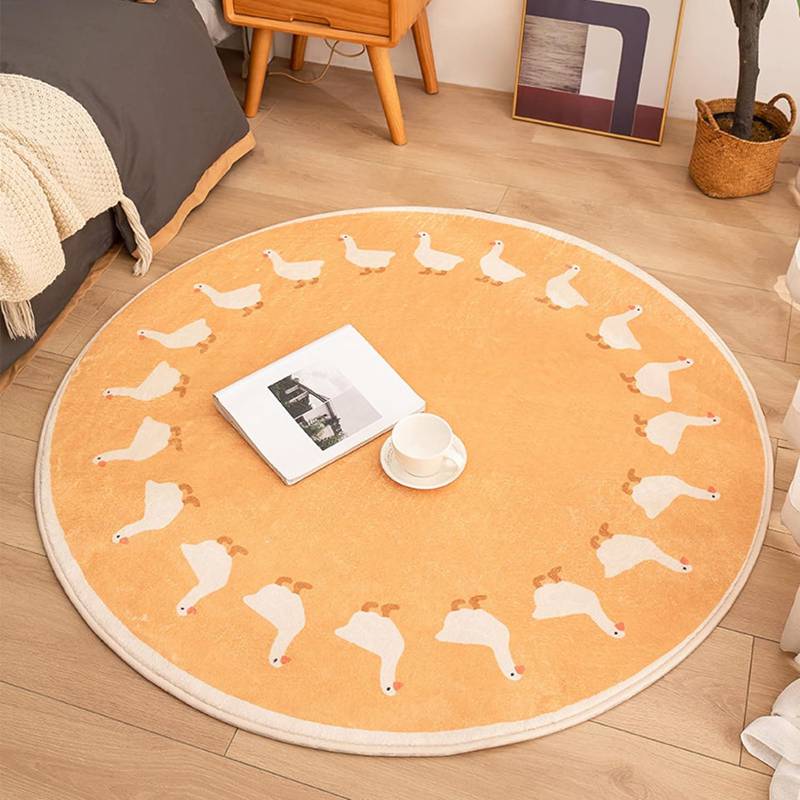 ラグ カーペット 丸型 防ダニ 円形 サークル ホットカーペット対応 星柄 洗える 丸形ラグ 抗菌加工 ラ..