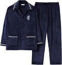 パジャマ メンズ 冬 大きいサイズ 前開き ルームウェア もこもこ あったか 丸洗い ギフト ふわふわな肌触り 防寒 保温 秋 軽量 バレンタインデープレゼント お揃い ペア 上下セット ポケット付