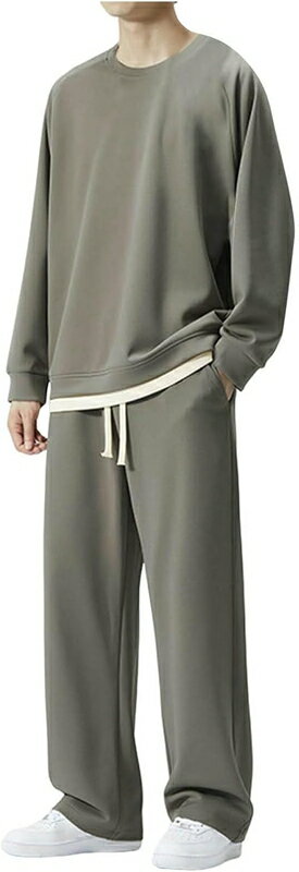 　　　 ◆◇◆売れている秘密◆◇◆ サイズは日本相当サイズを表示しており~服を購入する前に画像の詳細のサイズ表示を見てください。各サイズのデザインによって、着用にも違いがあります 素材特徴：厚手でしっかりとした素材感、柔らかくて肌触りの良いスウェット生地を採用し、着心地抜群です。 伸縮設計：伸縮性に優れたウエストバンドが快適なフィット感を実現し、ゴム仕様の紐付きなので、ご自身のウエストラインに調節可能です.トップスとボトムスの両サイドにポケットがあり、小物の持ち運びに便利です. セットアイテムの魅力：単品でも使い回せるのがセットアイテムの魅力。スポーツや運動、作業などの体を動かす場面や、自宅などのオフシーンでは上下セットで。Tシャツやトレーナー、デニムやジーンズ、ルームウェアやパジャマ等と組み合わせるのもGoodです。程良くラフに、格好良く着こなせます。 シーズン：春夏秋冬ロングシーズンで大活躍のカジュアルウェア上下ストレッチ性のゆとりあるサイズなので、スポーツウェアとしてやアウトドアをはじめとして、部屋着やルームウェアに、スニーカーなどとの相性は抜群♪春〜秋にかけては気候や気温に合わせて 　　　◆◇◆注意事項◆◇◆ご覧のモニターの環境、撮影環境により実物と色味が異なって見える場合がございます。湿った状態で他のものと擦り合わせると色が移る恐れがあります。濃色品の洗濯時は、白色、淡色と分けて洗ってください。説明 -