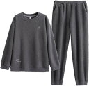 パジャマ メンズ 冬 長袖 ルームウェア 上下セット 暖かい もこもこ フランネル ゆったり 厚手 保温 防寒 部屋着 おしゃれ 大きいサイズ