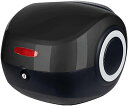 トップケース 36L リアボックス バイクボックス バッテリカー 着脱可能式 大容量 汎用品 頑丈 耐久性 反射板 ヘルメット入れ かわいい ツーリング 買い物 通勤 通学 スクーター 原付 ブラック(4)