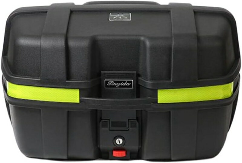 バイク リアボックス 52L トップケース バイクボックス バイク用ボックス 着脱可能式 大容量 原付 スクーター フルフェイス収納可能 ヘルメット入れ ブラック