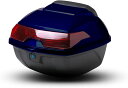 バイク リアボックス 35L トップケース バイクボックス バイク用ボックス 着脱可能式 大容量 原付 スクーター フルフェイス収納可能 ヘルメット入れ ブルー1(4)