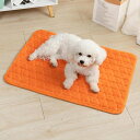 洗えるペットシーツ ペットマット おしっこパッド 猫 犬 40x30cm ペット用 防水マット 速乾 トイレ下敷きマット 漏れ防止 吸水 脱臭 オレンジ 噛み耐...