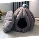 グレー ペットベッド ドーム型 猫 犬 ベット ペットハウス 2way 冬用 猫ハウス 可愛い 寒さ対策 S 保温防寒 ふわふわ 柔らかい 暖かい ペット用寝袋...