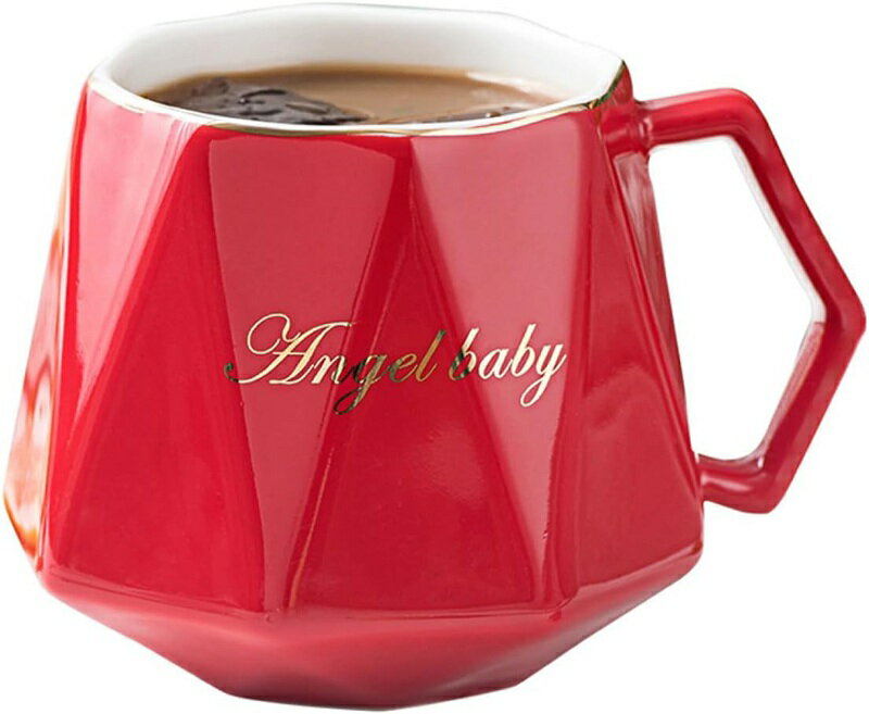 マグカップ 北欧風 無地 大きめサイズ 大容量 レディース スープカップ 持ちやすい 400ml 紅茶 コーヒー レッド シンプル 北欧 単色 キッチン コップ...