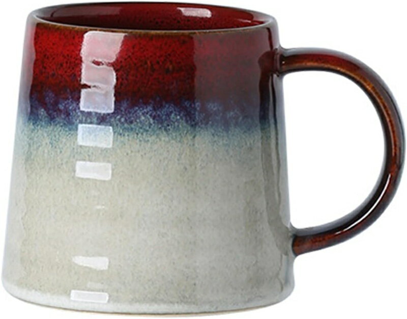 マグ マグカップ A コーヒーカップ かわいい セラミック 耐熱カップ 陶器 ティーカップ 朝食カップ おしゃれ ストライプ柄 耐久性 お手入れ簡単 大きめのマ...