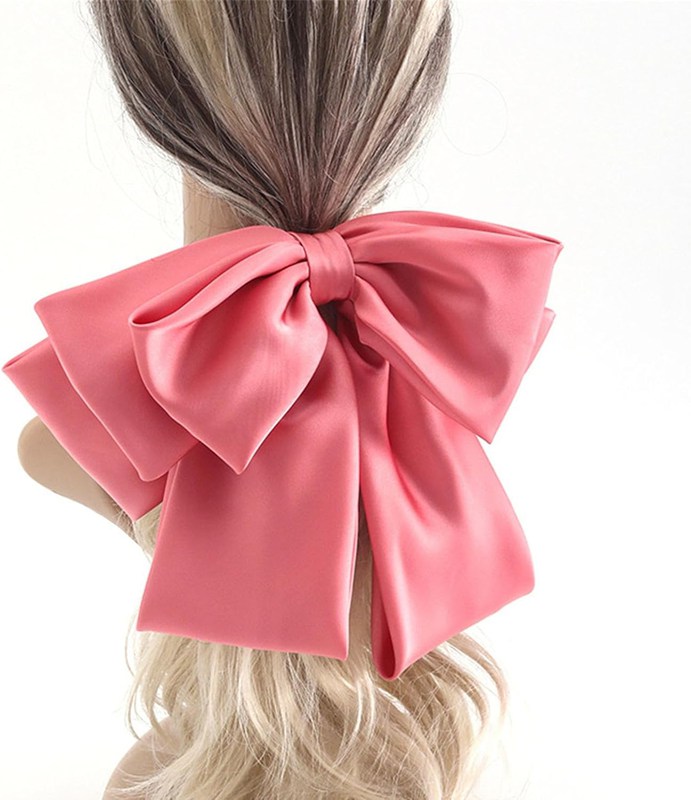 バンスクリップ 髪留め 髪飾り リボン ヘアピン サテン スプリング クリップ 万能ヘア 髪留め 髪飾り ヘアアクセサリー