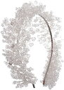 カチューシャ 髪飾り レディース ブライダルヘッドドレス クリスタルヘアバンド ヘアヘアフープ ベール ヘアアクセサリー