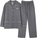 パジャマ メンズ 秋冬 ルームウェア 厚手 ニットキルト 綿100% 長袖 長ズボン 上下セット エアコットン 防寒 冷え対策 パジャマ キルティング 部屋着 ...