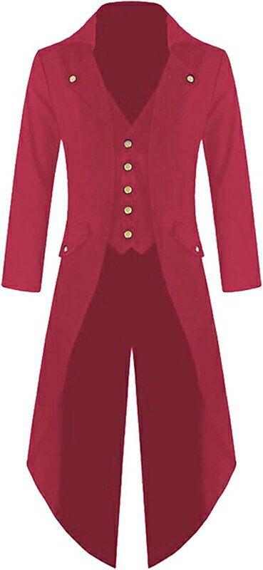 メンズコートテールコートジャケットゴシックフロックコートユニフォームコスチュームプラティアウトウェア マウンテンパーカー メンズ 撥水