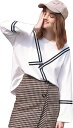 レディース パーカー tシャツ 長袖 韓国風 ゆったり 着痩せ トップス 綿 薄手 春 秋学院風 学生 通勤 通学 カジュアル ファッション 可愛い きれいめ(4)