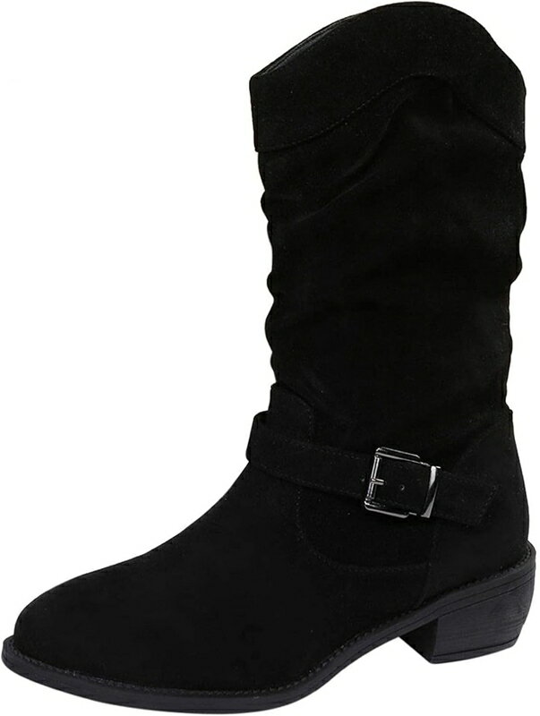 レディース エンジニアブーツ ブーツ ミドルブーツ ローヒール 40代 50代 女性 靴 ブーツ ショート合皮..