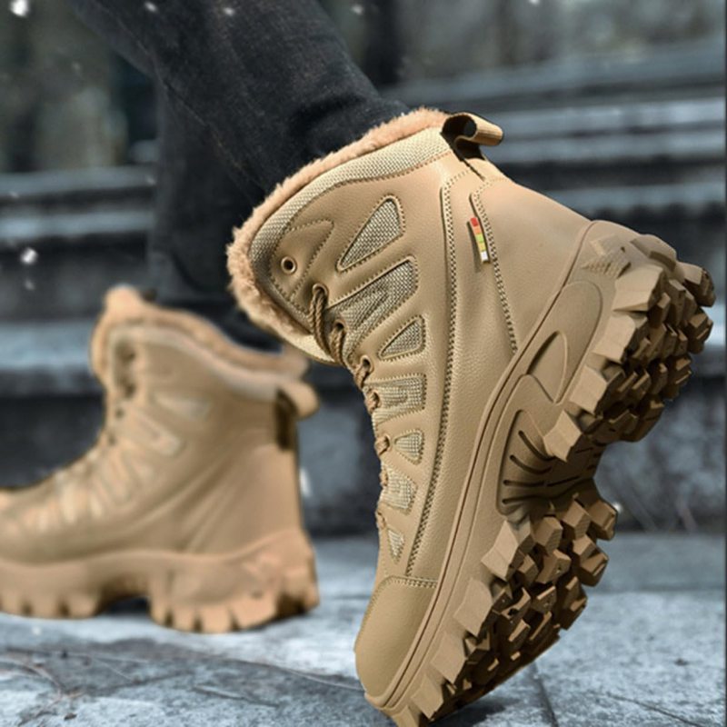 スノーシューズ メンズ スノー ブーツ ウィンターブーツ 防寒ブーツ 防水 冬用ブーツ 軽量 クライミングシューズ 秋 冬 レースアップブーツ 厚底 綿靴 雪靴 通勤 通学 アウトドア カジュアル