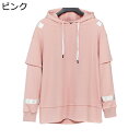 虫柄 プルオーバー 重ね着風 メンズ レディース ペアルック パーカー 面白い 暗黒系 フード 春秋着 レイヤード パープル 切り替え 長袖シャツ 原宿風 体型...