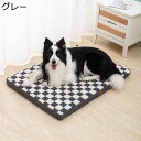 ペットマット?大型犬/猫?マットレス?動物用クッション 桃心柄 もこもこ ふわふわ 高反発 室内 耐噛み 長持ち ワンちゃん 滑りにくい 寝床 カバー取り外し可...