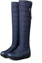 スノーブーツ レディース ヒール4cm ロング ブーツ スノーシューズ ダウンブーツ ロングスノーブーツ 長くつ 長靴 雪 雪用 ウインターブーツ キャンプ 防水 防滑 撥水 防寒シューズ 防寒靴 ダ