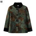パファージャケット レディース 花柄 花 コットンジャケット 裏ボア もこもこ 中綿 綿服 長袖 婦人 シニア 高齢者 老人 60代 70代 80代 敬老のプレゼント 秋 冬 あったか アウター 柔軟 女性用