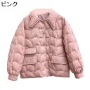 ダウンジャケット レディース 可愛い 姫系 折り襟 アヒル羽毛 ダウン入れ ポケット付き ボタン付き ダウン 長袖 秋冬用 暖か 防寒 アウター 女性 ゆったり 森ガール お嬢様風 おしゃれ トレンド