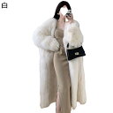 ファージャケット レディース ロング丈 ファーコート フェイクファー エコファー 秋服 冬服 ミンクコート 毛皮 ジャケット 着やせ 寒さ対策 ソフト 防寒アウ...