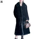 冬服 ロングジャケット レディース ファーコート 秋冬 ラペル フェイクファーコート ボアジャケット 羽織り ポケット付き ミンクコート コート ふわモコ 韓国...