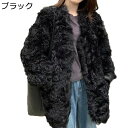 ジャケット レディース ファーコート ボアアウター ボアブルゾン 毛皮コート フェイクファー 秋冬服 あったか エコファージャケット ショート丈 軽量 保温性 防風 無地 韓国風 羽織 アウトドア 通学 通勤(4)