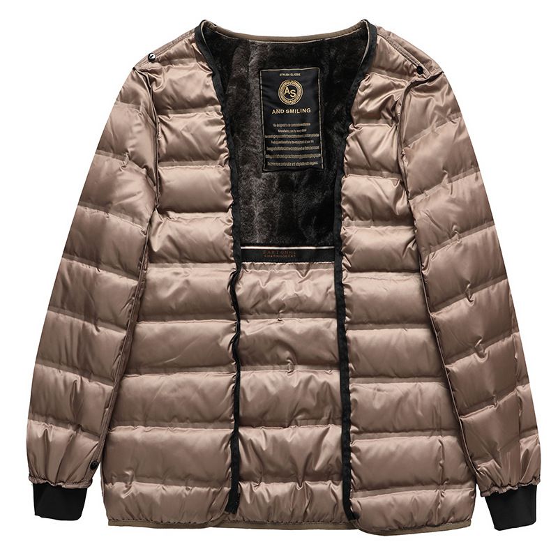 グースダウンジャケット ダウンライナー取り外し可 メンズ ホワイトグースダウン90 ダウンコート アウトウェア 冬 ビジネス 保温 お年寄り あったか 防寒対策 ライト 紳士 無地 防寒 大きいサイズ