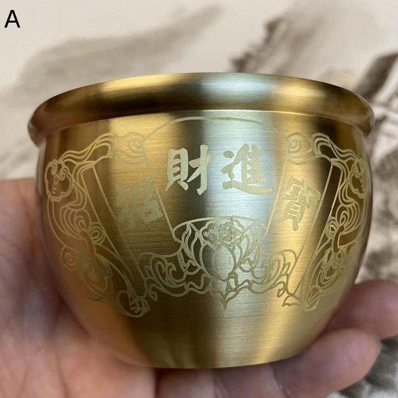 銅製 置物 聚寶盆 福運 招福 風水グッズ 装飾品 オーナメント インテリア 金運アップ お守り 風水アイ..