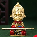 孫悟空 悟空 斉天大聖 孫行者 如意金箍棒 西遊記 置物 銅製 可愛い 縁起物 お守り 魔除け 厄除け 開運祈願 風水アイテム 猿 インテリア飾り オフィス リ...