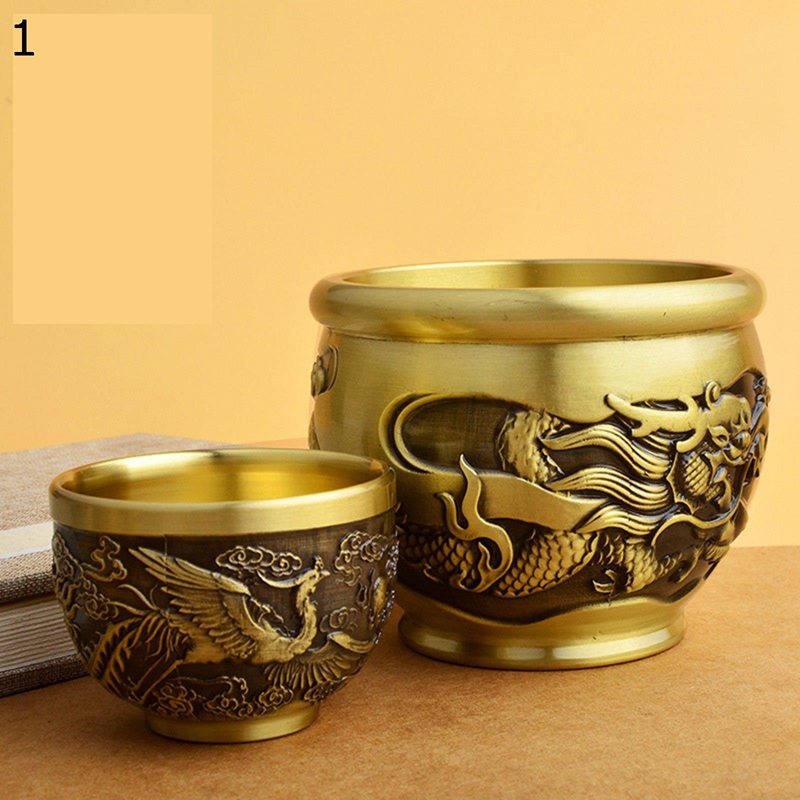 聚寶盆 米びつ 風水宝盆 宝鉢 銅製 風水グッズ 幸運 財運 金運アップ 運気アップ 開運グッズ 商売繁盛..