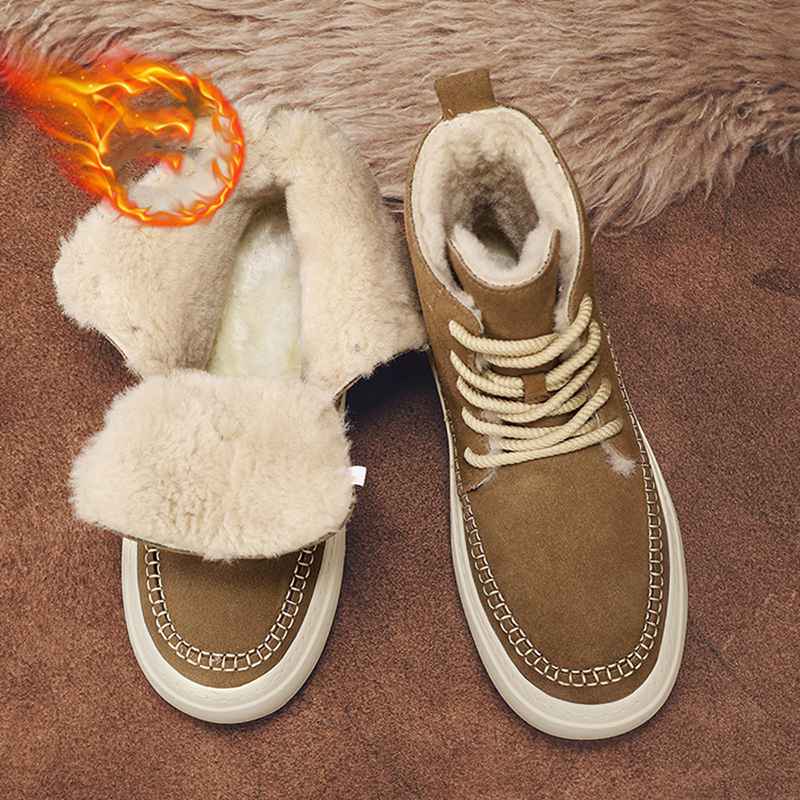 裏起毛 メンズ ウィンターブーツ スノーブーツ 冬用防寒ブーツ 雪靴 保温 あったかい ハイカット 防滑 アンクルブーツ ショートブーツ 秋 冬 耐磨耗 スエード バイキング アウトドア ランニング