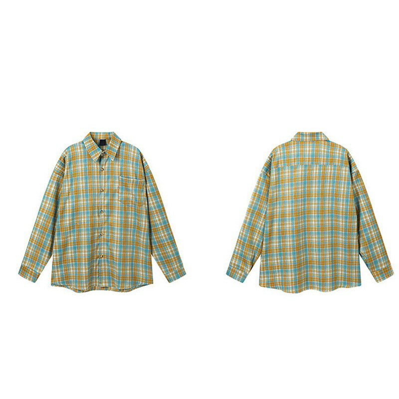 シャツジャケット チェックシャツ カジュアルシャツ メンズ レトロ ストリート 韓国 おしゃれ 春秋 薄手 ゆったり カジュアル スポーツ アウトドア