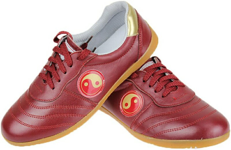 太極拳シューズ ウーシュー カンフー靴 レザー 牛筋 ソール ダイエット フィットネス スニーカー メン..