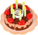 ケーキ おままごと 木製 おままごとセット 木のおままごと パーティー ギフト 贈り物 食材 知育玩具 こども 子供 クリスマス 誕生日 プレゼント お祝い プレイルーム 一人遊び 想像力 発想力 お(3)