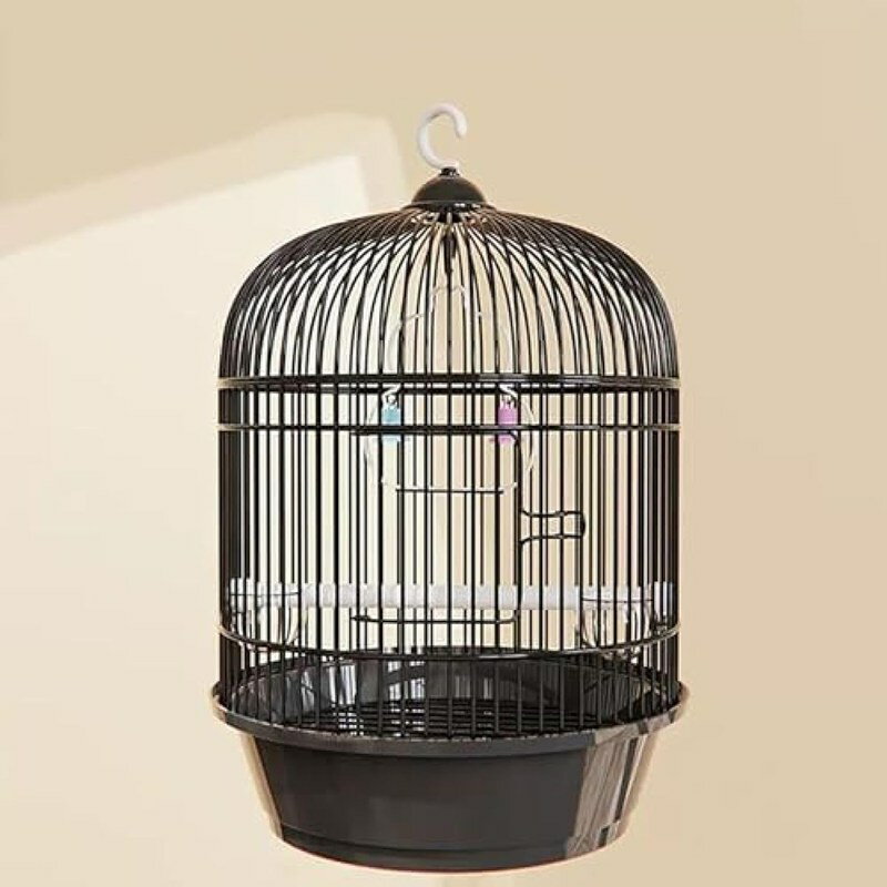 オカメインコ ケージ 丸型 鳥小屋 鸚哥 バードケージ ハンドル付き 文鳥 ケージ 小さい とりかご イン..