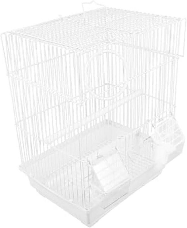 1 セット 鳥かご ぶら下がっている鳥の家 恋人たちの檻 鳥用のケージ ヴィンテージキャンドルホルダー 鳥の餌箱 インコのケージ 小動物の檻 バードキャリアトラベルケージ バッジー