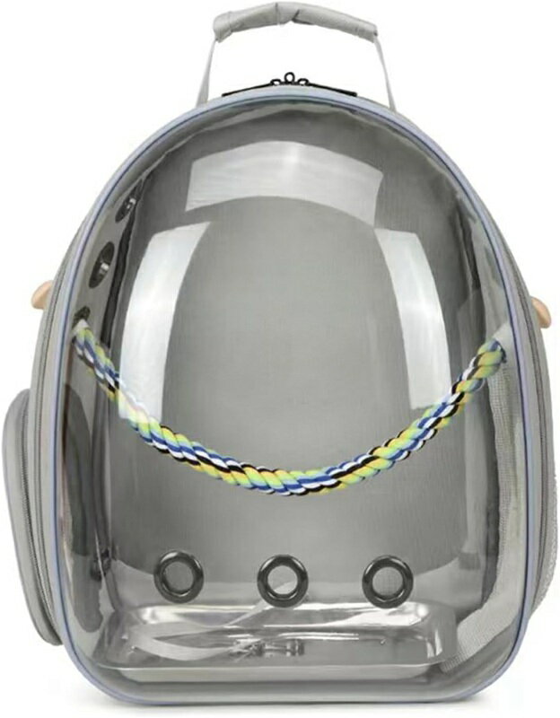 鳥キャリー リュック 小型鳥 インゴ 文鳥 鸚哥 立ち棒付き 鳥ケージ ペットキャリーバッグ 通気性いい ..