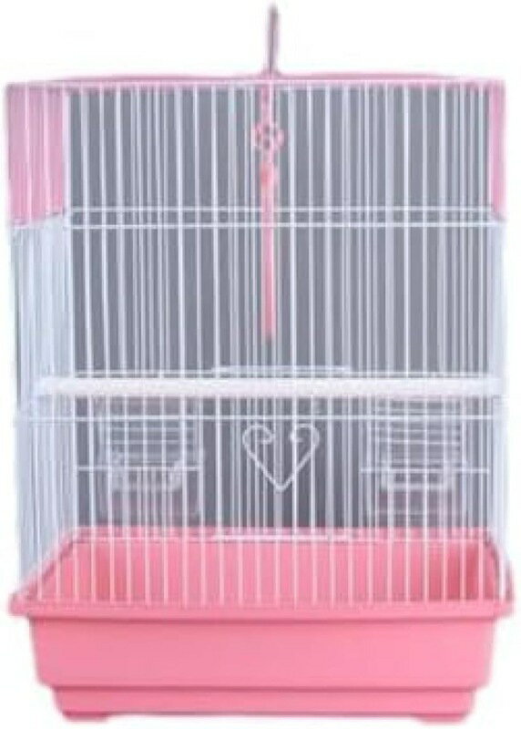 鳥かご 鳥ケージ バードゲージ 鳥小屋 白い鳥かご 掃除しやすい 文鳥 セキセイ ボタン ポータブル鳥か..
