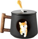 コーヒーマグ、ティーカップセラミックコーヒーカップ滑らかなつや消し磁器カップ手作りティーカップコーヒーカップハンドル付き3D動物ノベルティクリスマス誕生日ギフト...