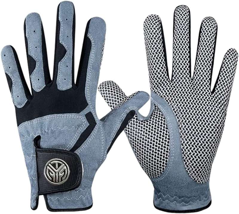 ゴルフグローブ メンズ 両手用 ゴルフ手袋 フィット感 通気 防滑 耐久性 マイクロファイバー