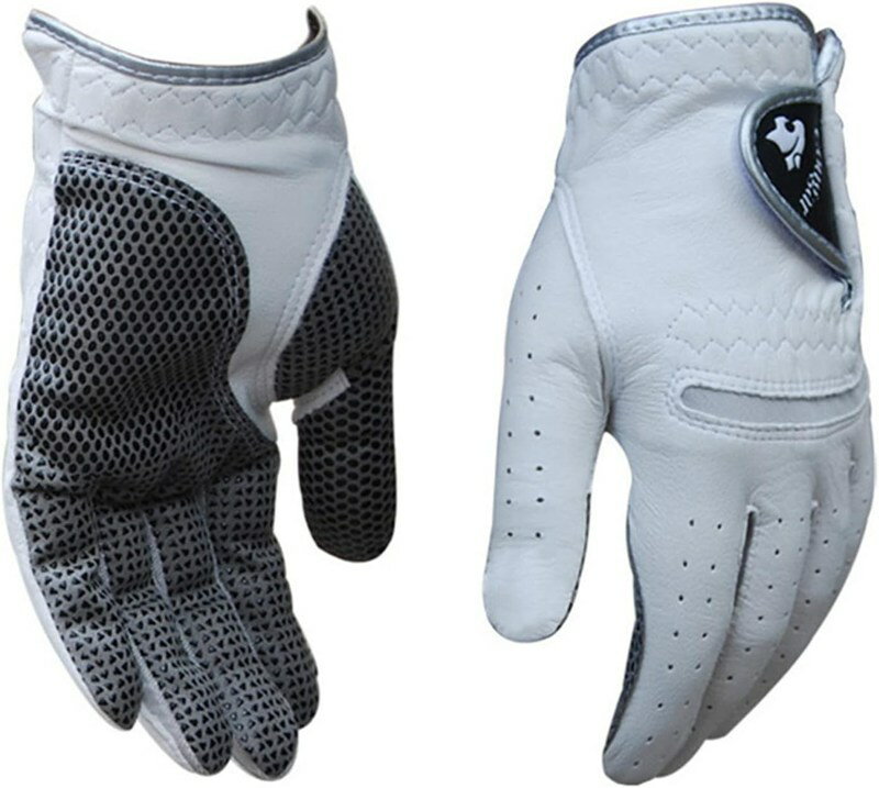 ゴルフグローブ メンズ 左手着用(右利き用) ゴルフ手袋 フィット感 通気 防滑 耐久性 合成皮革X羊革