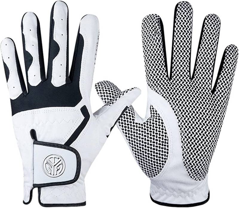 ゴルフグローブ メンズ 左手着用(右利き用) ゴルフ手袋 フィット感 通気 防滑 耐久性 マイクロファイバー