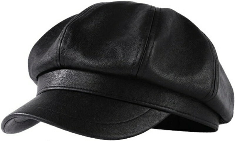 帽子 キャスケット レディース PU革 オールシーズン 無地 かわいい 軽い 小顔効果 手洗い可 人気 カジ..
