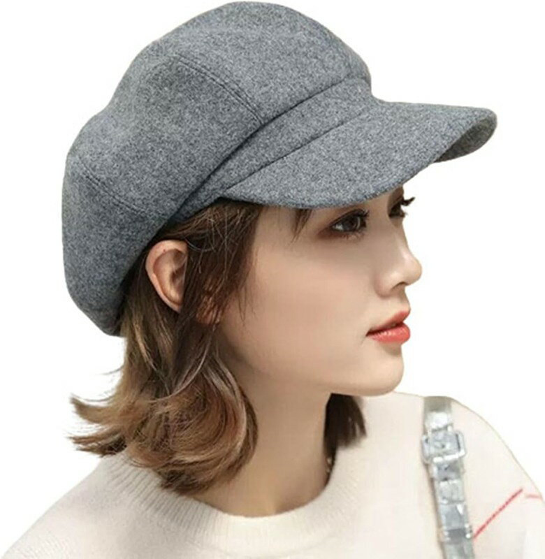 キャスケット レディース 画家帽 ラシャ混 春秋冬用 小顔効果 かわいい 軽い 手洗い可 人気 おしゃれ ..