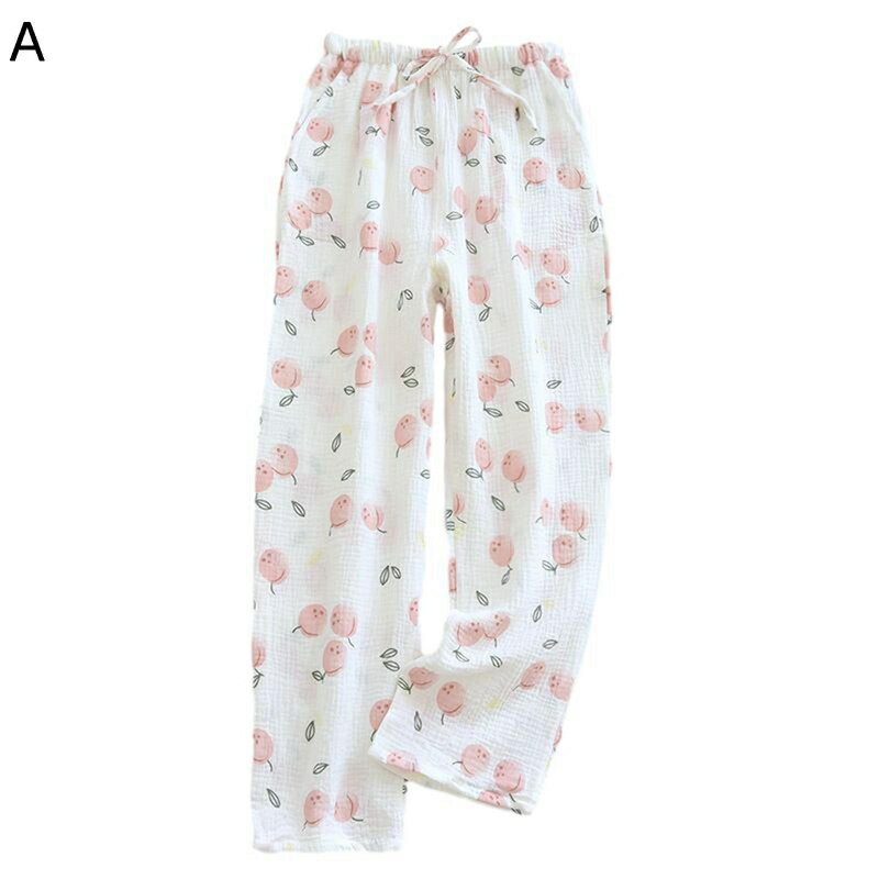 春夏秋 楽ちんパンツ ルームウェア ズボン コットン ガーゼ 吸汗速乾 快適 肌に優しい 快眠 リラックス..