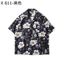 半袖 アロハシャツ カジュアルシャツ メンズ 襟付き 夏服 日焼け止め 大きいサイズ プリントシャツ ボタンダウン 快適 軽量 オープンカラー 吸汗透湿 uvカ...