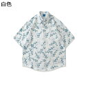 アロハシャツ 開襟 メンズ 花柄 ハワイアンシャツ 半袖 夏服 プリントシャツ ゆったり 日焼け止め 吸汗通気 uvカット 個性 ボタンダウン 薄手 サラサラ ...