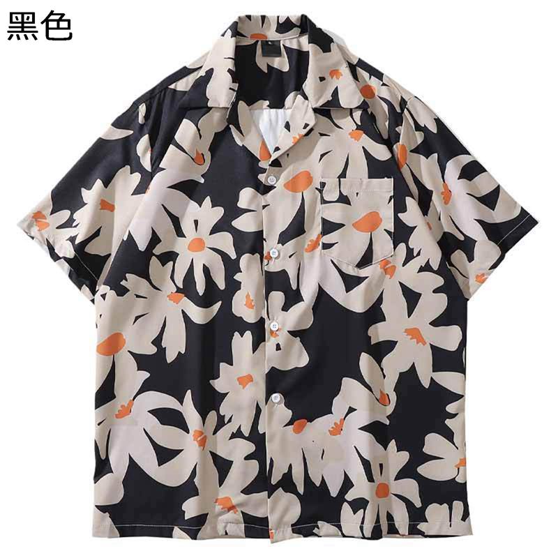 男女兼用 アロハシャツ 花柄 夏用 ハワイアンシャツ 半袖 プリントシャツ ヒップホップ 前開き ゆったり 通気 速乾 uvカット 薄手 軽量 ギフト 彼氏 ボタンダウン ビーチ ストリート オーバーサイズ