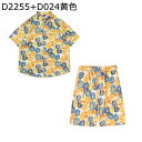 アロハシャツ 上下セット 前開き メンズ ハワイアンシャツ ショートパンツ 半袖 夏服 プリントシャツ 日焼け止め 吸汗速乾 UVカット 快適 軽量 ファッショ...